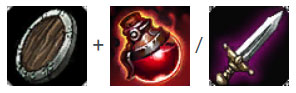 Doran's Shield / Doran's Sword + Blood pot 