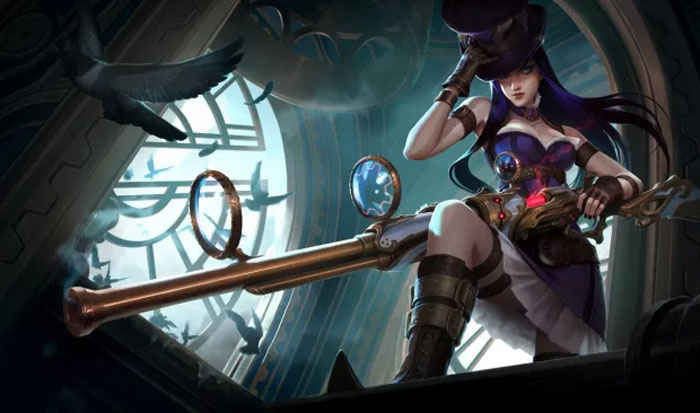 Caitlyn excels at taking down enemies from afar.