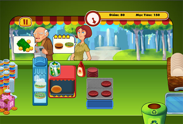 Game Tiệm Bánh Hamburger - Burger Restaurant Express - Game Vui
