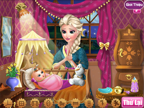 Elsa Baby Caring - Game Vui