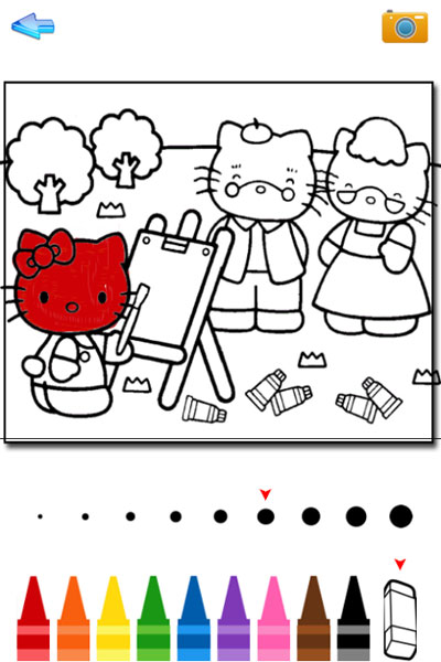 Game Tô Màu Hello Kitty - Hello Kitty Coloring Book - Game Vui