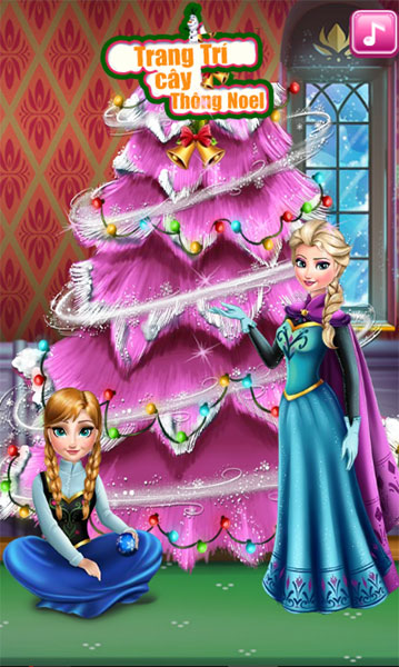 Game Trang trí cây thông Noel - Frozen Christmas Tree Design ...