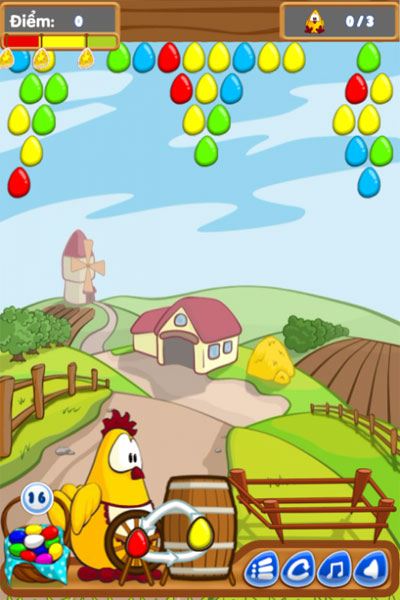 Game Gà Bắn Trứng - Farm Alarm - Game Vui