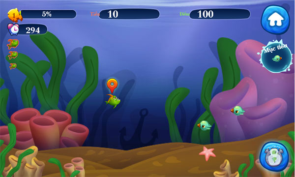 Game Cá Lớn Cá Bé - Hungry Fish - Game Vui