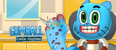 Game Gumball chữa thương - Gumball Foot Doctor - Game Vui