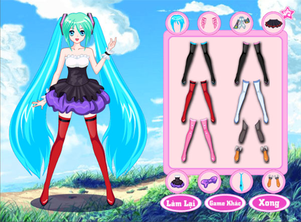 Game Thời Trang Hatsune Miku - Hatsune Miku Dress Up - Game Vui