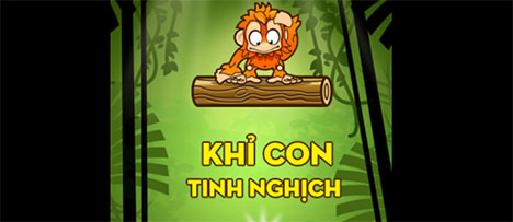 Game Khỉ con tinh nghịch - Chimp Drop - Game Vui