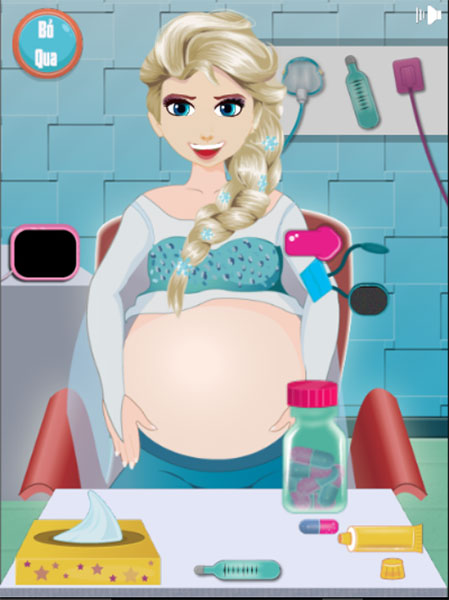 Game Cấp Cứu Bà Bầu Elsa - Pregnant Elsa Ambulance - Game Vui