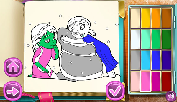 Game Tô Màu Elsa - Frozen Coloring Book - Game Vui