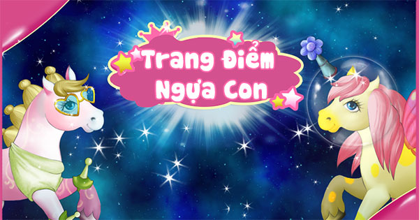 Game Trang điểm ngựa con 2 - Amazing Space Ponies - Game Vui