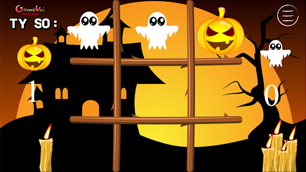 Game Cờ Caro Halloween - Halloween Tictactoe - Game Vui