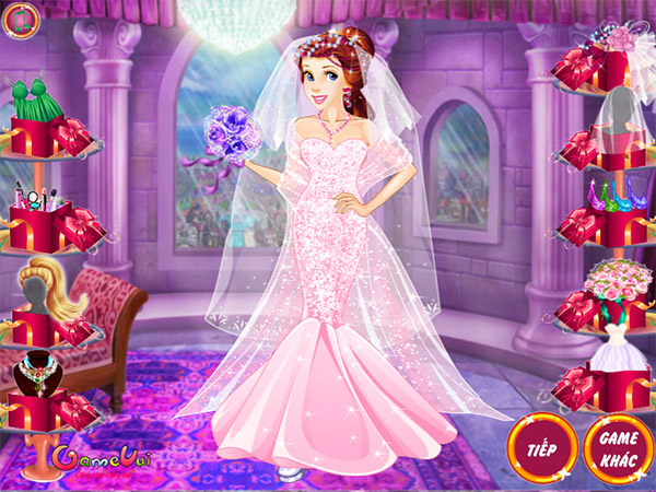Game Váy Cưới Của Công Chúa - Princess Belle Gorgeous Ball Dress Up - Game  Vui