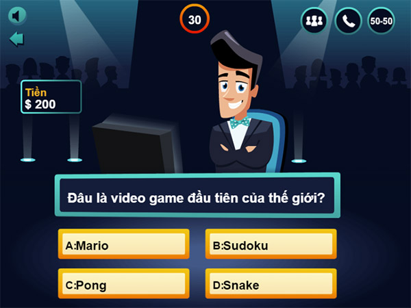Game Ai Là Triệu Phú Online - Millionaire Quiz - Game Vui