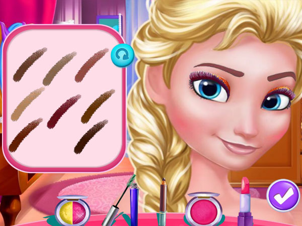 Game Elsa Trang Điểm - Elsa Find And Dress Up - Game Vui