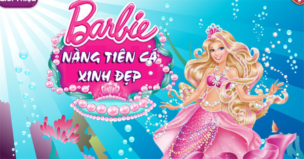 Game Nàng Tiên Cá Xinh Đẹp 2 - Barbie The Pearl Princess Dress Up - Game Vui