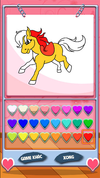 Game Tô màu Pony  Chơi game tô màu cho ngựa pony cục HAY