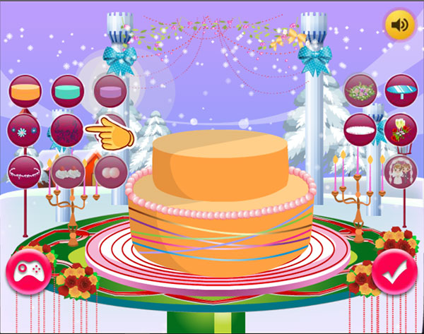 Game Trang trí bánh cưới 2 - White Wedding Cake - Game Vui