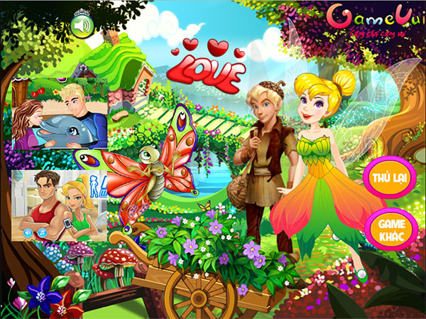 Game Nàng tiên Tinker Bell 2 - Tinkerbell and Terence Love Story - Game Vui