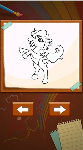 Game Tô Màu Ngựa Con 2 - Pony Coloring Book 2 - Game Vui