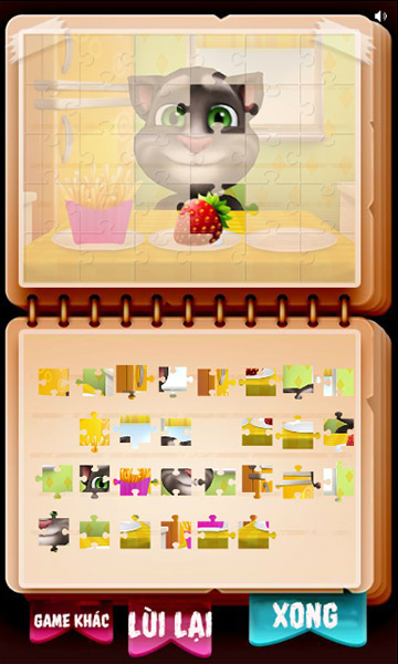 Game Ghép Hình Mèo Tom - Tom Jigsaw Puzzle - Game Vui