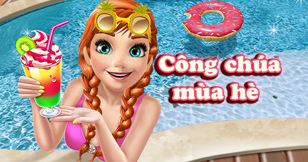 Game Công chúa mùa hè - Ice Princess Pool Time - Game Vui