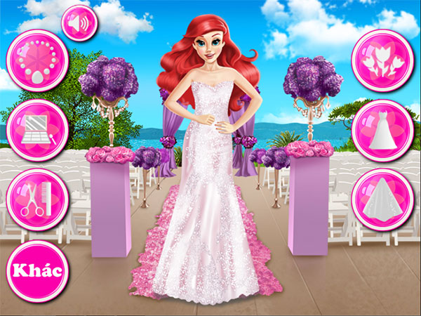 Game Lễ Cưới Công Chúa Ariel - Mermaid Princess Wedding Day - Game Vui