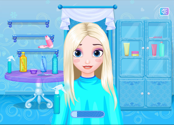 Game Làm tóc cho Elsa - Frozen Hair Salon - Game Vui