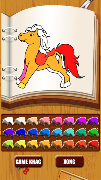 Game Tô Màu Ngựa Con 5 - Pony Coloring Book 5 - Game Vui