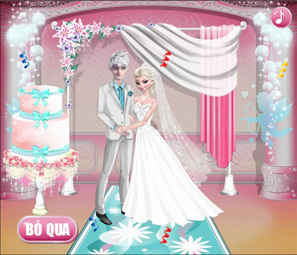 Game Lễ Cưới Công Chúa Elsa - Elsa And Jack Wedding Room - Game Vui