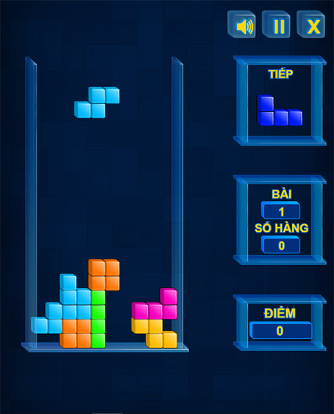 Game Xếp Gạch Cổ Điển 2 - Tetris Cube - Game Vui