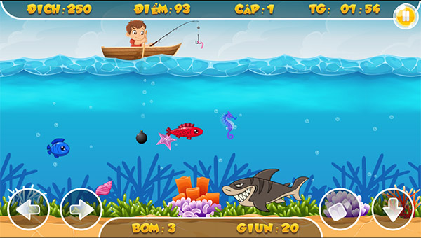 Game Chú Bé Câu Cá - Fishing Frenzy - Game Vui