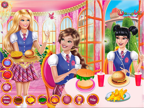 Game Công Chúa Làm Hamburger - Princesses Burger Cooking - Game Vui