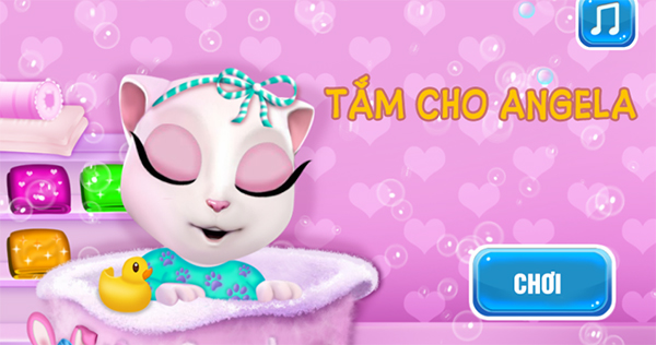 Game Tắm Cho Angela - Baby Angela Bathing Time - Game Vui