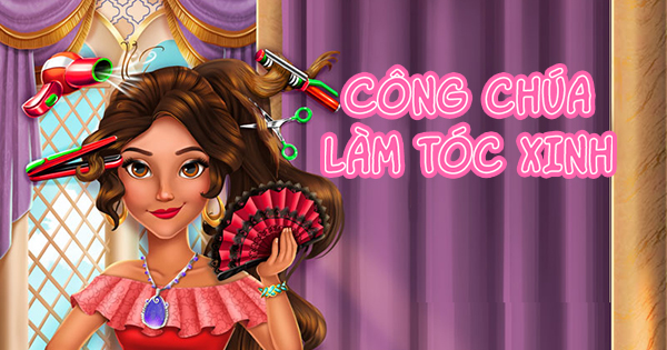 Game Công Chúa Làm Tóc Xinh - Latina Princess Real Haircuts - Game Vui