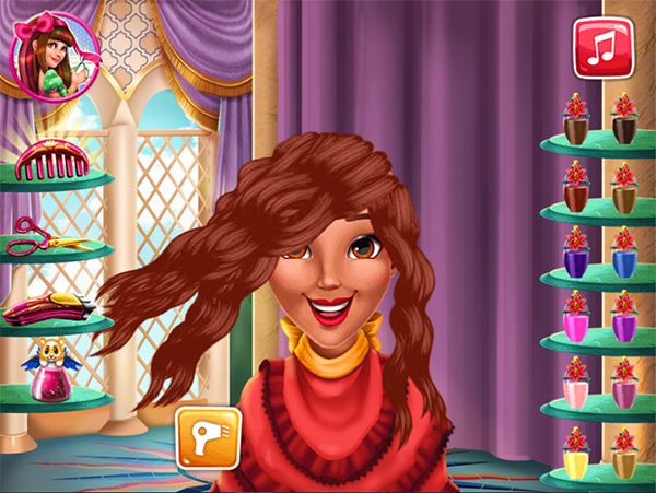 Game Công Chúa Làm Tóc Xinh - Latina Princess Real Haircuts - Game Vui