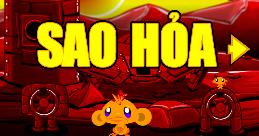 Game Chú Khỉ Buồn: Sao Hỏa - Monkey Go Happy Stage 92 - Game Vui