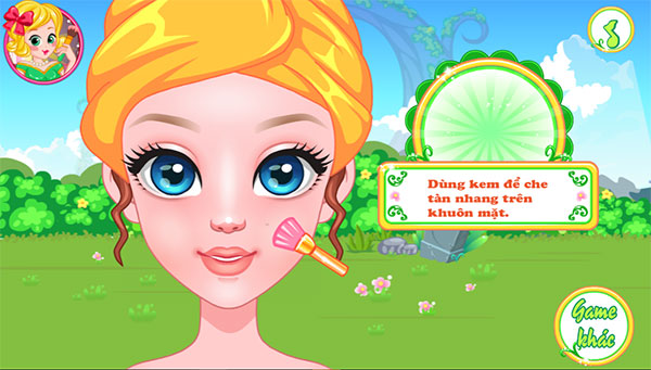 Game Trang điểm hoa tiên nữ - Flower Fairy Makeup Tutorial - Game Vui