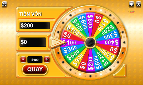 Game Vòng quay may mắn - Whell Of Fortune - Game Vui