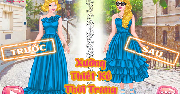 Game Xưởng Thiết Kế Thời Trang - Princesses Thrift Shop Challenge - Game Vui