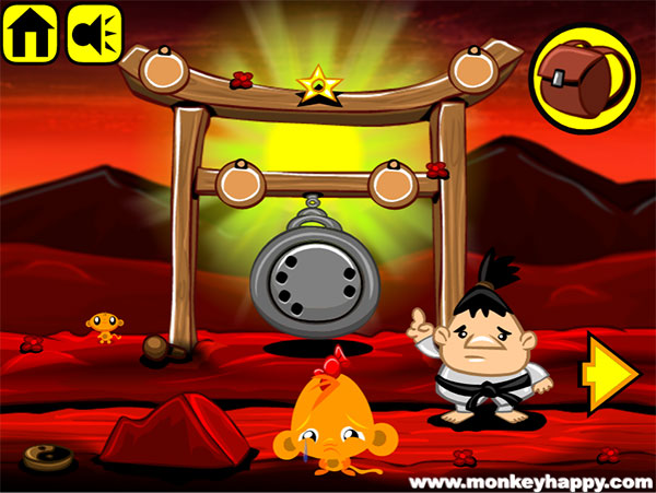 Game Chú Khỉ Buồn: Hoa Anh Đào - Monkey Go Happy Stage 111 - Game Vui