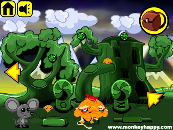 Game Chú Khỉ Buồn: Tìm Phô Mai - Monkey Go Happy Stage 113 - Game Vui
