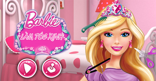 Game Làm tóc cho Barbie - Chơi game thời trang Tóc bạn gái