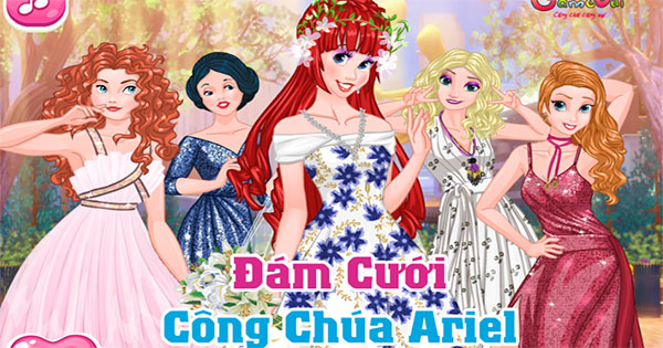 Game Đám Cưới Công Chúa Ariel - Princess Perfect Wedding - Game Vui