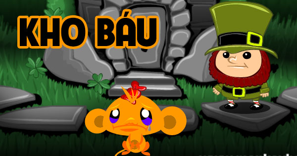 Game Chú khỉ buồn: Kho báu - Monkey Go Happy Stage 64 