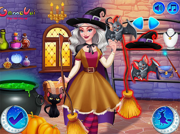 Game Nữ Phù Thủy Xinh Đẹp - Witchy Style Now And Then - Game Vui