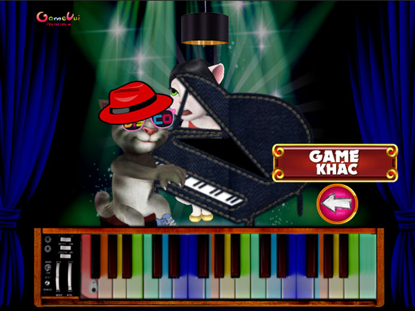 Game Mèo Tôm Chơi Đàn Piano - Talking Tom Piano Time - Game Vui