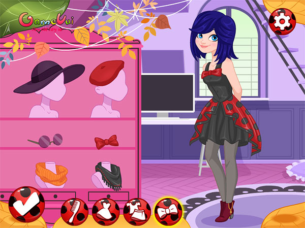 Game Phong Cách Thời Trang Ladybug - Ladybug School Girl Vs Superhero -  Game Vui