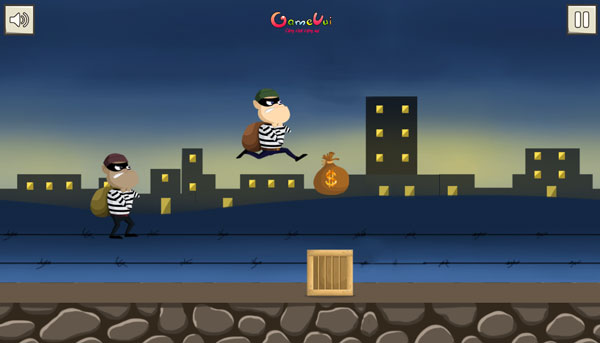 Game Tên Trộm Chạy Trốn - Robbers In Town - Game Vui