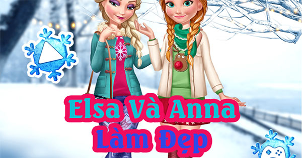 Game Elsa và Anna làm đẹp - Elsa Anna Winter Trends