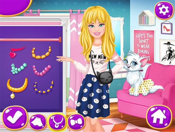 Game Barbie và mèo Kitty - Barbie And Kitty Fashionista - Game Vui Game Barbie và mèo Kitty - Barbie And Kitty Fashionista - Game Vui